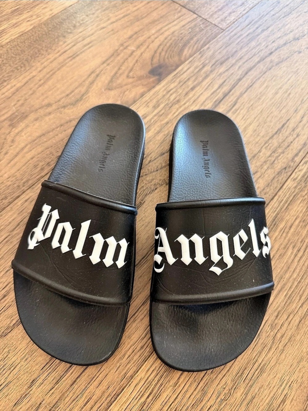 Palm Angels Classic Logo Pool Slides Black 38